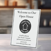実在カスタムロゴオープンハウスウェルカム 台座サイン