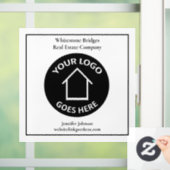 実在カスタムロゴ不動産仲介業者マーケティング ウィンドウサイン (ホーム)