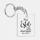 実在カスタムロゴ会社 キーホルダー (正面左)