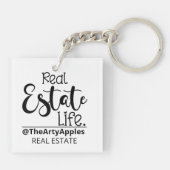 実在カスタムロゴ会社 キーホルダー (裏面)