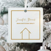 実在カスタム会社のエレガント金ゴールド ガラスオーナメント