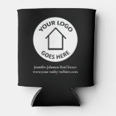 実在カスタム白黒不動産 缶クーラー (正面)