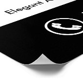 実在カスタム編集可能ポスター ポスター (角)