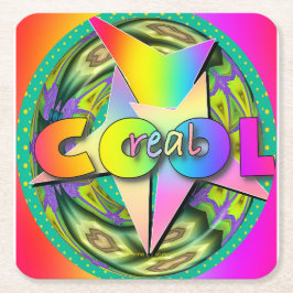 実在カッコいい スクエアペーパーコースター