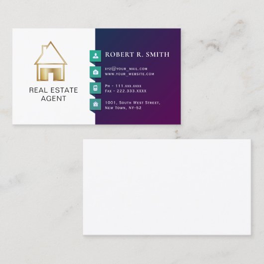 実在クラシカルデザイン 名刺 (正面/裏面)