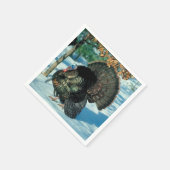 実在トルコ感謝祭冬クリスマス スタンダードカクテルナプキン (角)