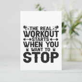 実在トレーニングはギフトしたい時に始まストップる サンキューカード (スタンド正面)