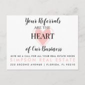 実在ハッピーバレンタインデー通知位置 案内ポストカード (正面)