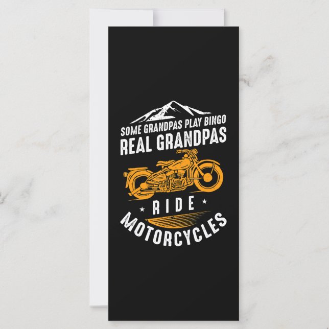 実在バイクもしくは自転車に乗る人向けGrandpas Ride Motorcycles Gift (正面)