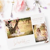 実在バラ金ゴールドキンセアニラトレンディーブランチスペインの 箔招待状