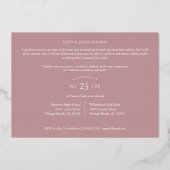 実在バラ金ゴールドトレンディーブランチ卒業2写真 箔招待状 (裏面)