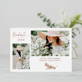 実在バラ金ゴールドトレンディーブランチ卒業2写真 箔招待状 (立ち正面)