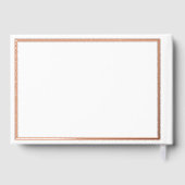 実在バラ金モダン箔結婚白 ゲストブック (裏面)