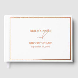 実在バラ金モダン箔結婚白 ゲストブック