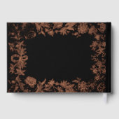 実在バラ金箔フローラ植物学結婚校 ゲストブック (裏面)