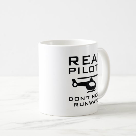 実在パイロットは滑走路を必要としない コーヒーマグカップ (正面右)