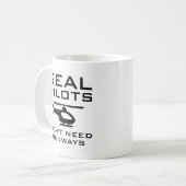 実在パイロットは滑走路を必要としない コーヒーマグカップ (正面左)