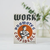 実在パルプ – WPA – 作業部隊 ポストカード (スタンド正面)