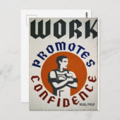 実在パルプ – WPA – 作業部隊 ポストカード (正面/裏面)