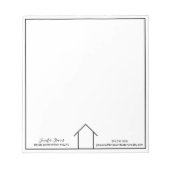 実在パーソナライズされた会社シンプル不動産仲介業者 ノートパッド (正面)