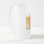 実在ビールグラス フロストグラスビールジョッキ (正面左)
