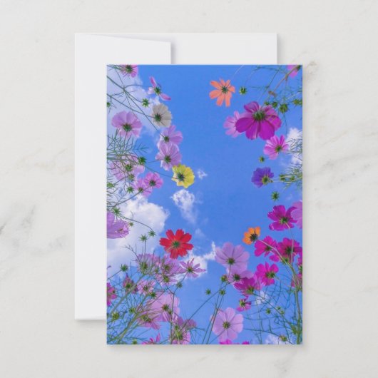 実在フローラフラットサンキューカードカスタマイズ,  サンキューカード (正面)