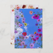 実在フローラフラットサンキューカードカスタマイズ,  サンキューカード (正面/裏面)