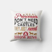 実在プリンセスはショーが必要なリングや輪家畜向けショー クッション (裏面)