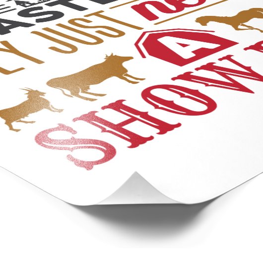 実在プリンセスはショーが必要なリングや輪家畜向けショー フォトプリント (角)