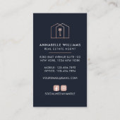 実在プロフェッショナルエレガント 名刺 (裏面)