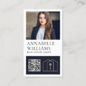 実在プロフェッショナルエレガント 名刺 (正面)