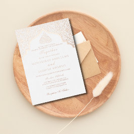 実在ホイルマジ結婚ド 箔招待状