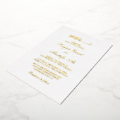 実在ホイル結婚式招待状 箔招待状 (回転した状態)