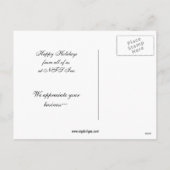 実在ホリデーカード シーズンポストカード (裏面)