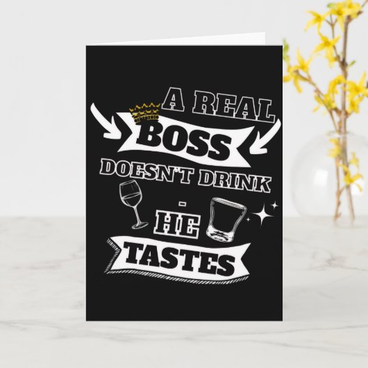 実在ボス引用文 カード (黄色い花)