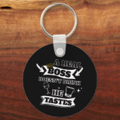 実在ボス引用文 キーホルダー (正面)