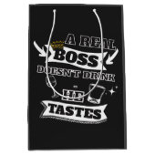 実在ボス引用文 ミディアムペーパーバッグ (正面)