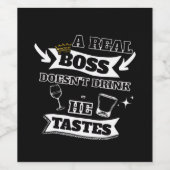 実在ボス引用文 ワインラベル (シングルラベル)