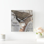 実在マンケイブ スクエア壁時計 (ホーム)