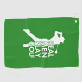 実在マン遊ゴおもしろいルフテーマ ゴルフタオル (横)