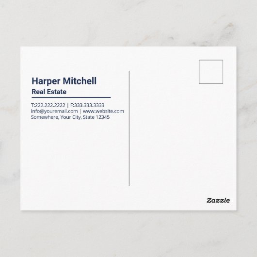 実在マーケティング宣伝用はがき ポストカード (裏面)