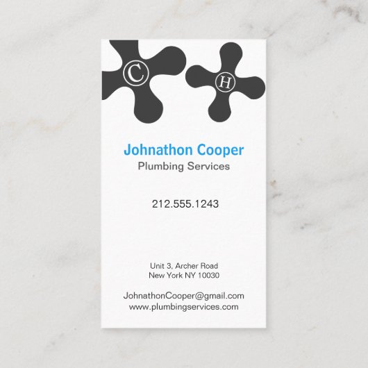 実在モダン水彩名刺 名刺 (裏面)