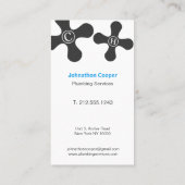 実在モダン水彩名刺 名刺 (裏面)