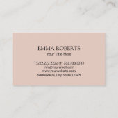 実在モダン金ゴールドグリッター 名刺 (裏面)