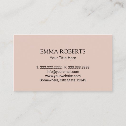 実在モダン金ゴールドグリッター 名刺 (裏面)