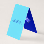 実在モダンEstate Agent （QR写真）不動産仲介業者折り畳み 名刺 (裏面)