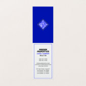 実在モダンEstate Agent （QR写真）不動産仲介業者折り畳み 名刺 (内部フラット)