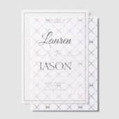 実在モダンVellumオーバーレイ名書黒文字 ベラム紙招待状 (オフセット (招待状))