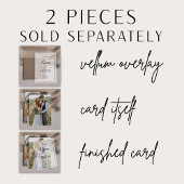 実在モダンVellum Overlayシンプル2写真結婚s 招待状