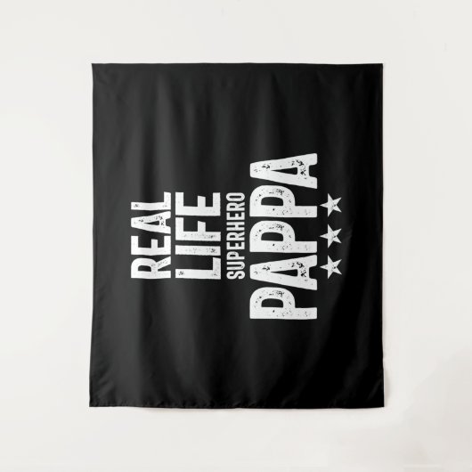 実在ライフスーパーヒーローパパ |父の贈り物 タペストリー (正面)